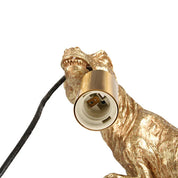 T-Rex Bite Resin Table Lamp Gold