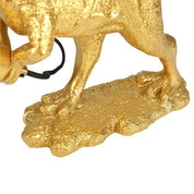 Velociraptor Grip Resin Table Lamp Gold