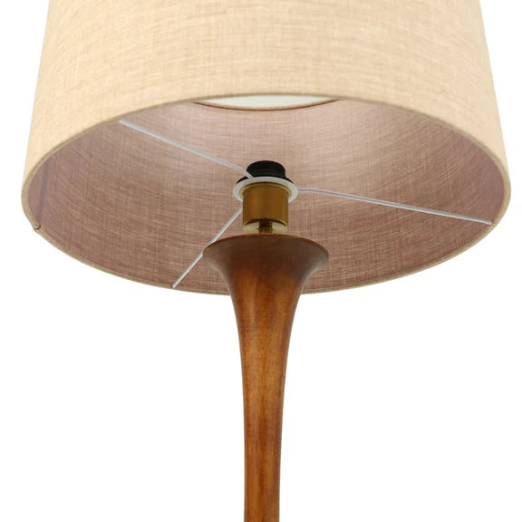 Soraya Floor Lamp Walnut & Natural