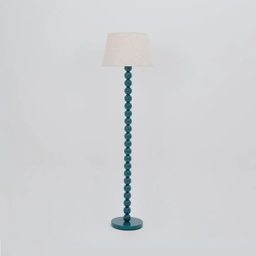 Pearl Orb Floor Lamp Cyan