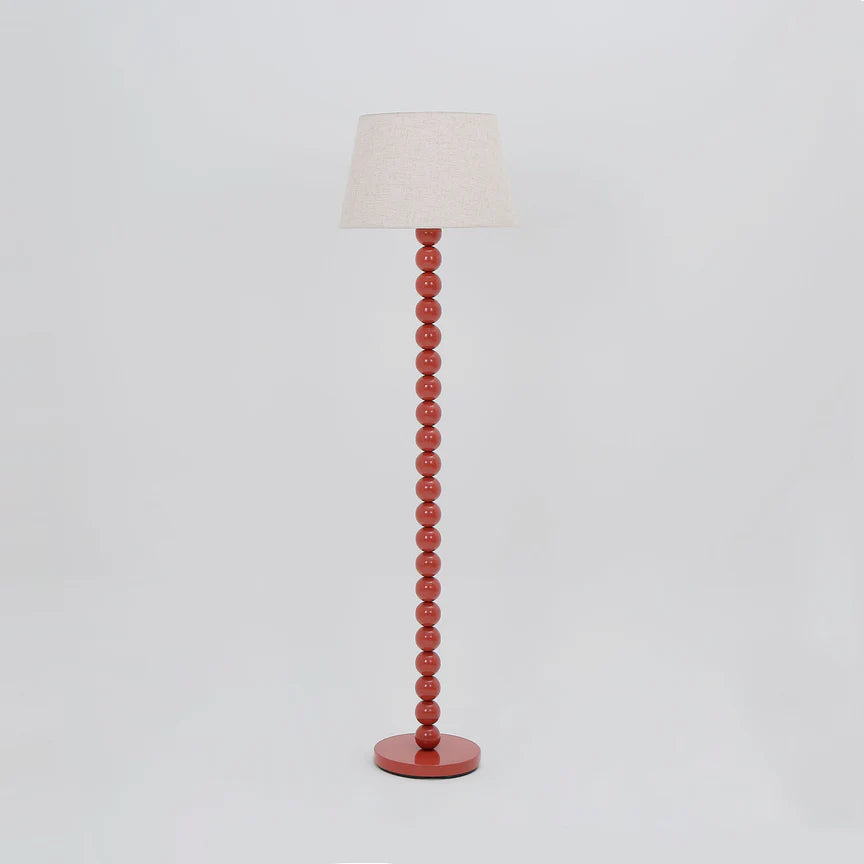 Pearl Orb Floor Lamp Rust