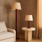 Pearl Orb Floor Lamp Rust