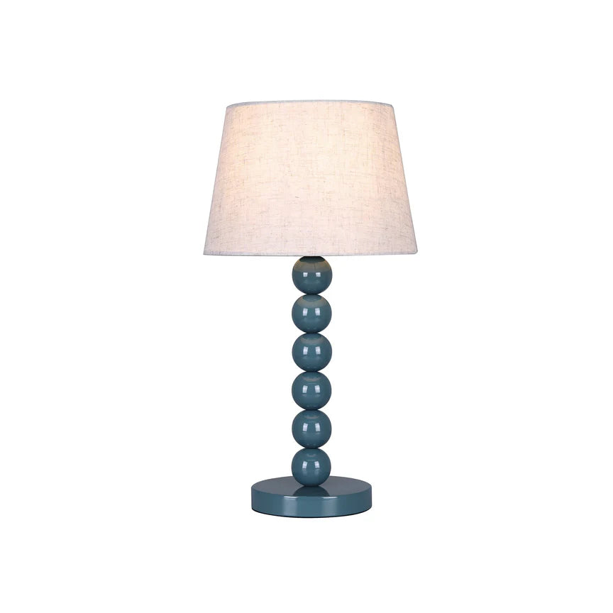 Pearl Orb Table Lamp Cyan