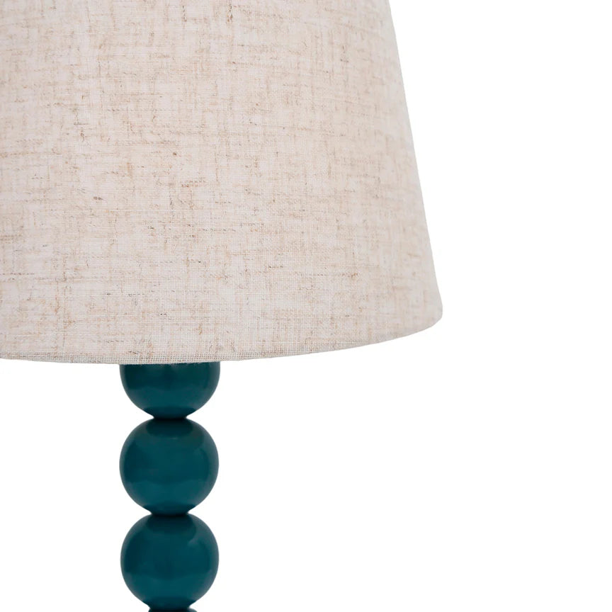 Pearl Orb Table Lamp Cyan