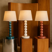 Pearl Orb Table Lamp Rust