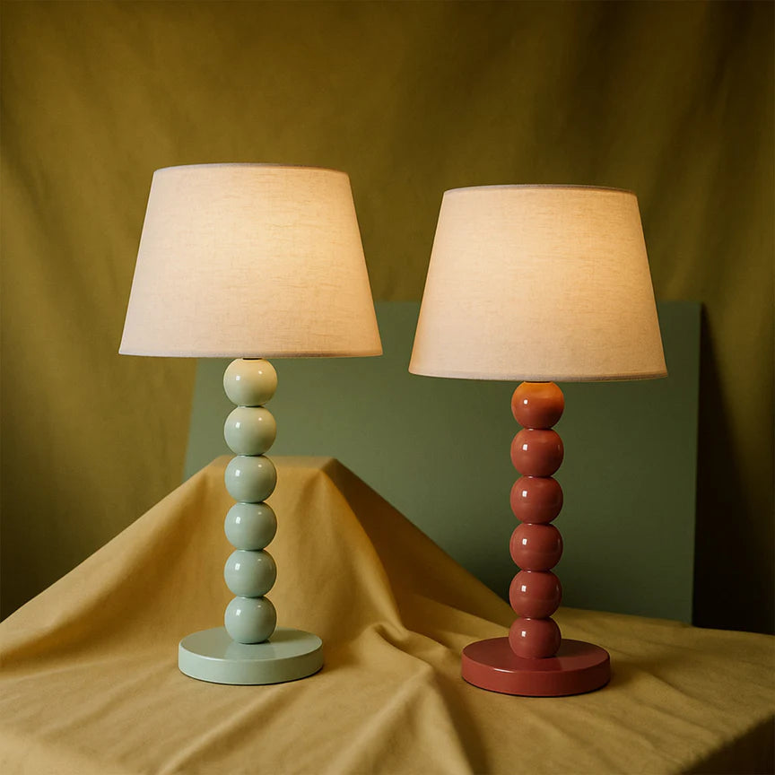 Pearl Orb Table Lamp Rust