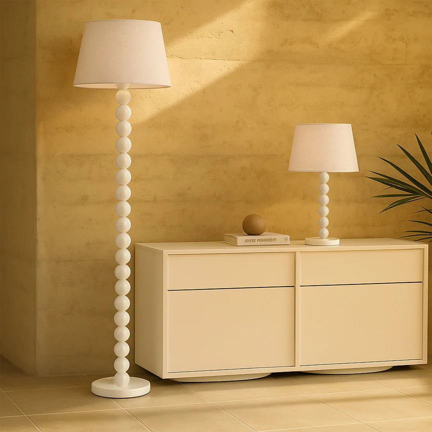 Pearl Orb Table Lamp Whisper White