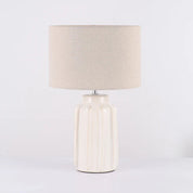 Luna Table Lamp Cream & Linen