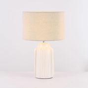 Luna Table Lamp Cream & Linen