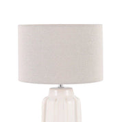 Luna Table Lamp Cream & Linen
