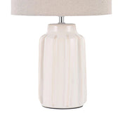 Luna Table Lamp Cream & Linen