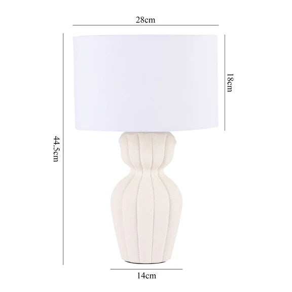 Elina Table Lamp White