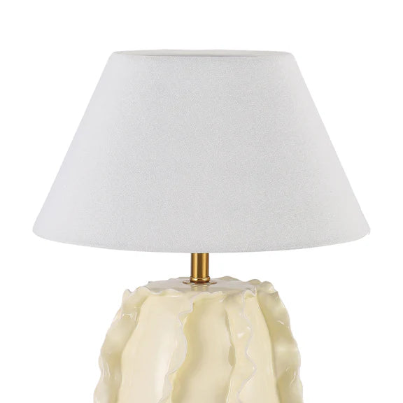 Lila Table Lamp Butter Cream & Linen
