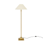 Violet Floor Lamp Brass & Linen