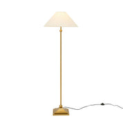 Violet Floor Lamp Brass & Linen