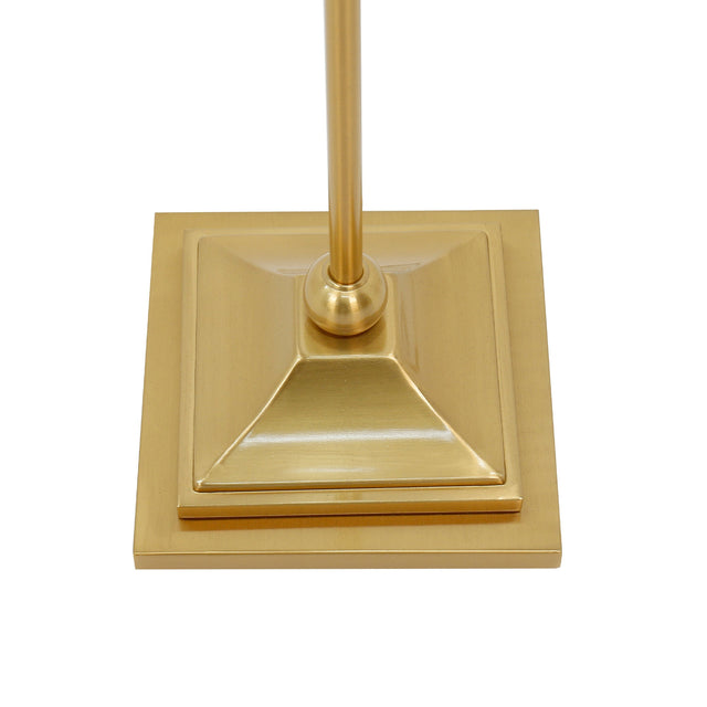 Violet Floor Lamp Brass & Linen