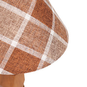 Helena Hand Faceted Plaid Shade Table Lamp  Brown
