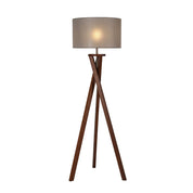 Easel Floor Lamp Walnut & Grey