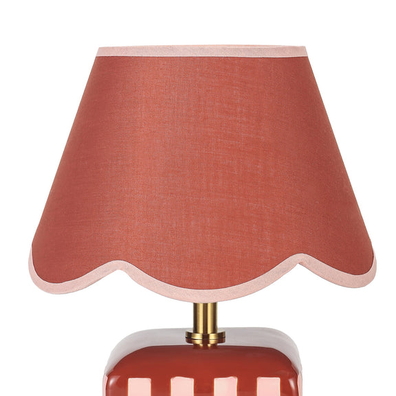 Valentina Table Lamp Coral & Pink