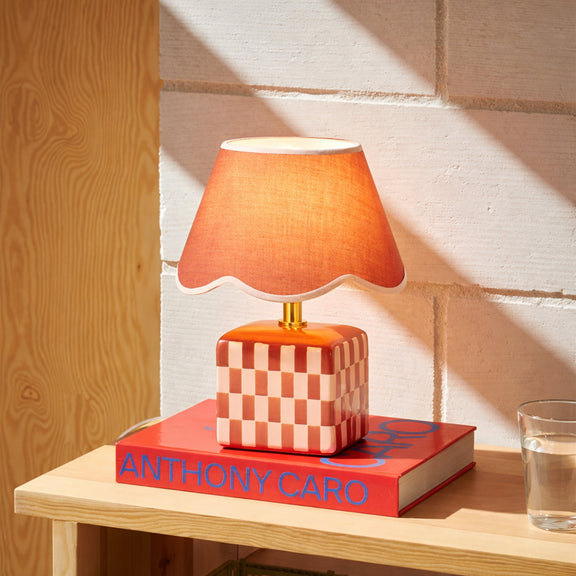 Valentina Table Lamp Coral & Pink