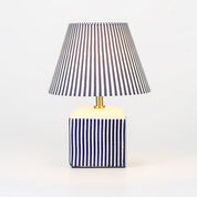 Amaris Table Lamp Cream & Blue Strip