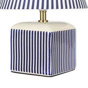 Amaris Table Lamp Cream & Blue Strip
