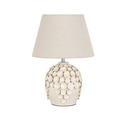 Monica Table Lamp Ivory & Natural