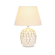 Monica Table Lamp Ivory & Natural