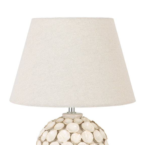 Monica Table Lamp Ivory & Natural