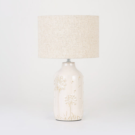 Nari Dandelion Table Lamp White & Natural