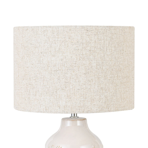 Nari Dandelion Table Lamp White & Natural