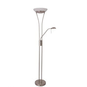 Reed LED Mother & Child Floor Lamp - Satin Chrome