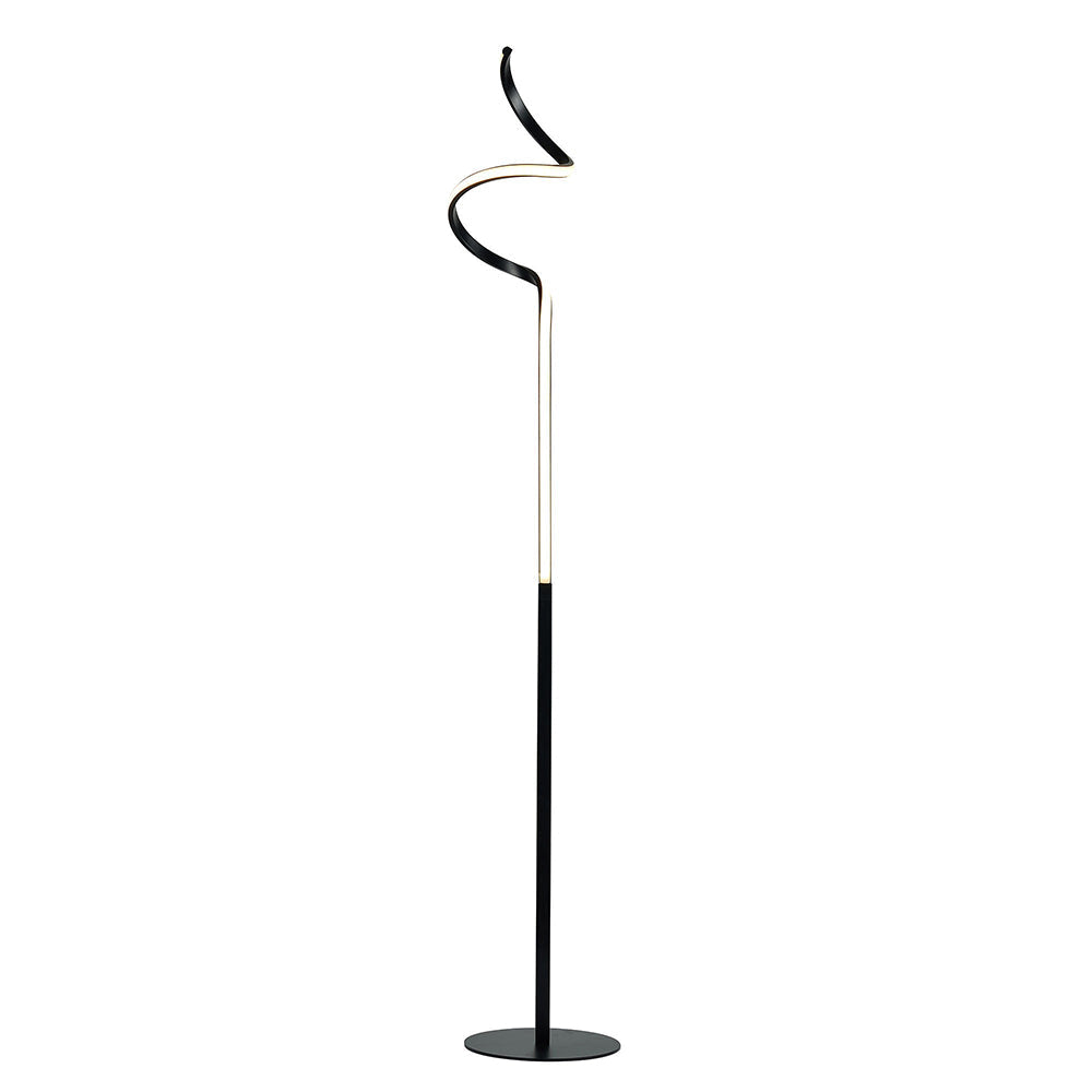 Chipper Floor Lamp Black Aluminium 3000K