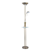Seed Floor 2 Lamp USB & Wireless Charger Antique Brass Iron 3000K