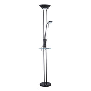Seed Floor 2 Lamp USB & Wireless Charger Black Iron 3000K