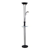 Seed Floor 2 Lamp USB & Wireless Charger Black Iron 3000K