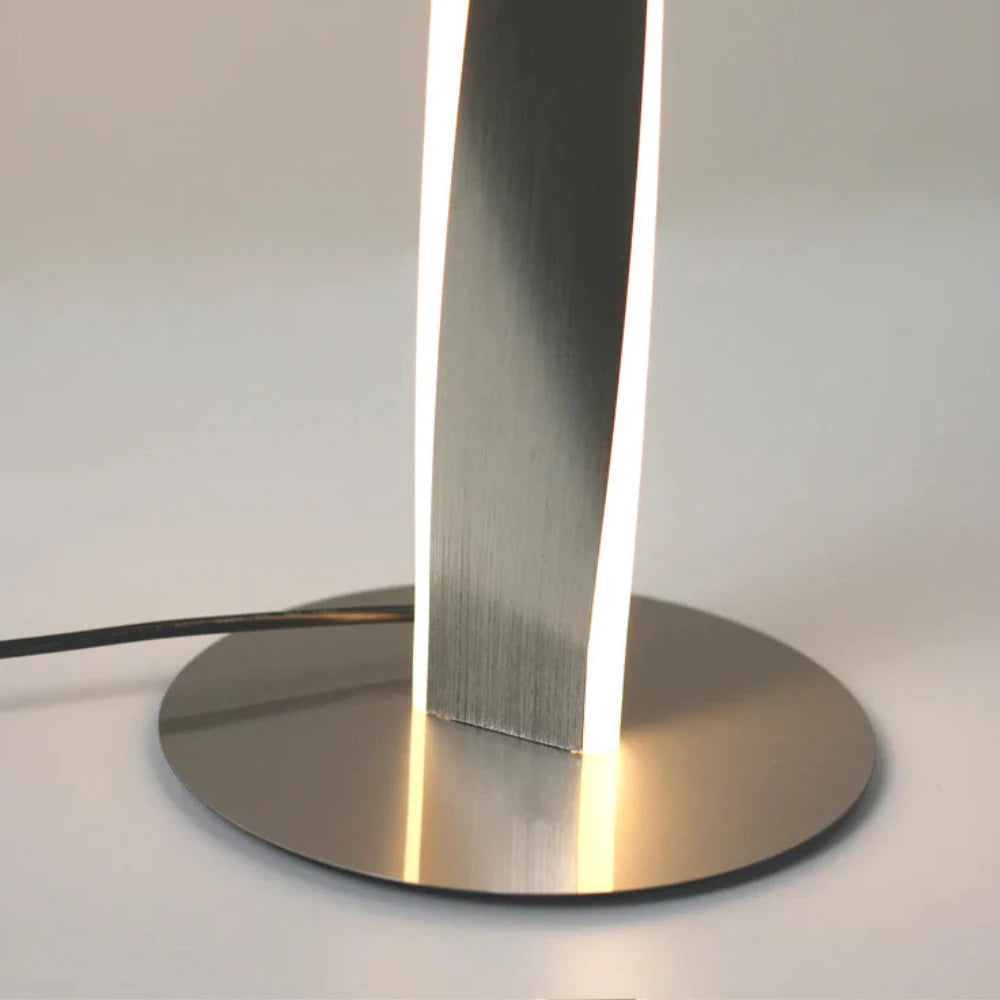 Enhalus LED Table Lamp Chrome Metal 2900K