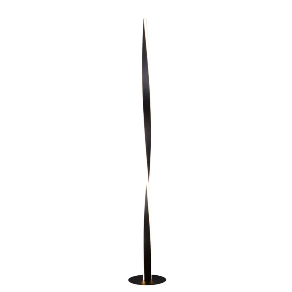 Enhalus LED Floor Lamp Black Metal 2900K
