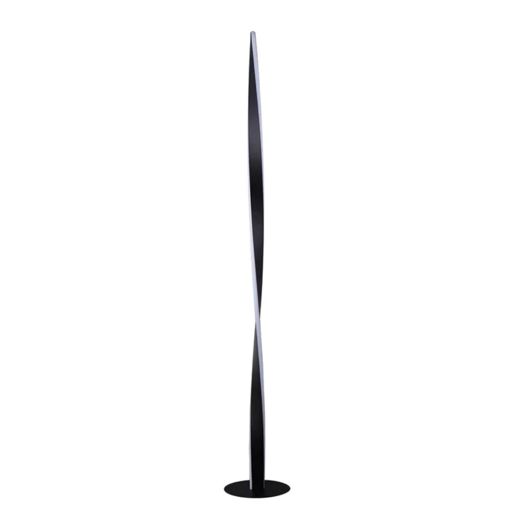 Enhalus LED Floor Lamp Black Metal 2900K