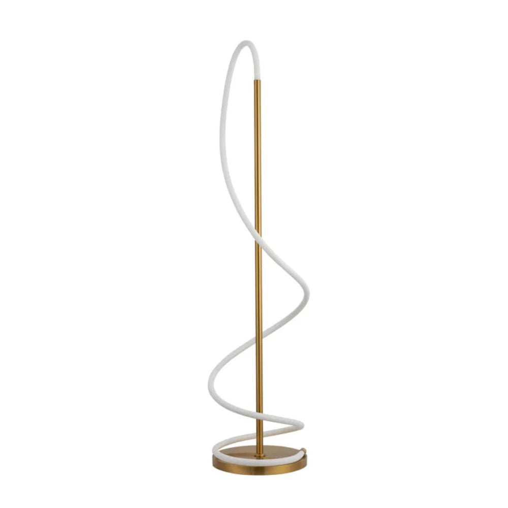 Lyona LED Floor Lamp Gold Metal 3000K