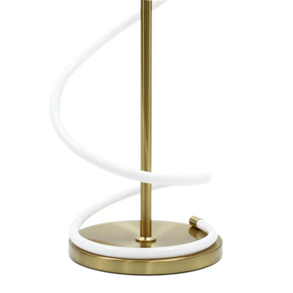 Lyona LED Floor Lamp Gold Metal 3000K