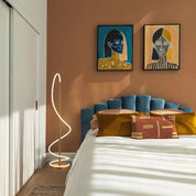 Lyona LED Floor Lamp Gold Metal 3000K
