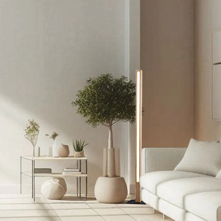 Rectara LED Floor Lamp 15W 2600K Natural & Black