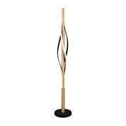Bonnie LED Floor Lamp 30W 3000K Matt Black & Wood
