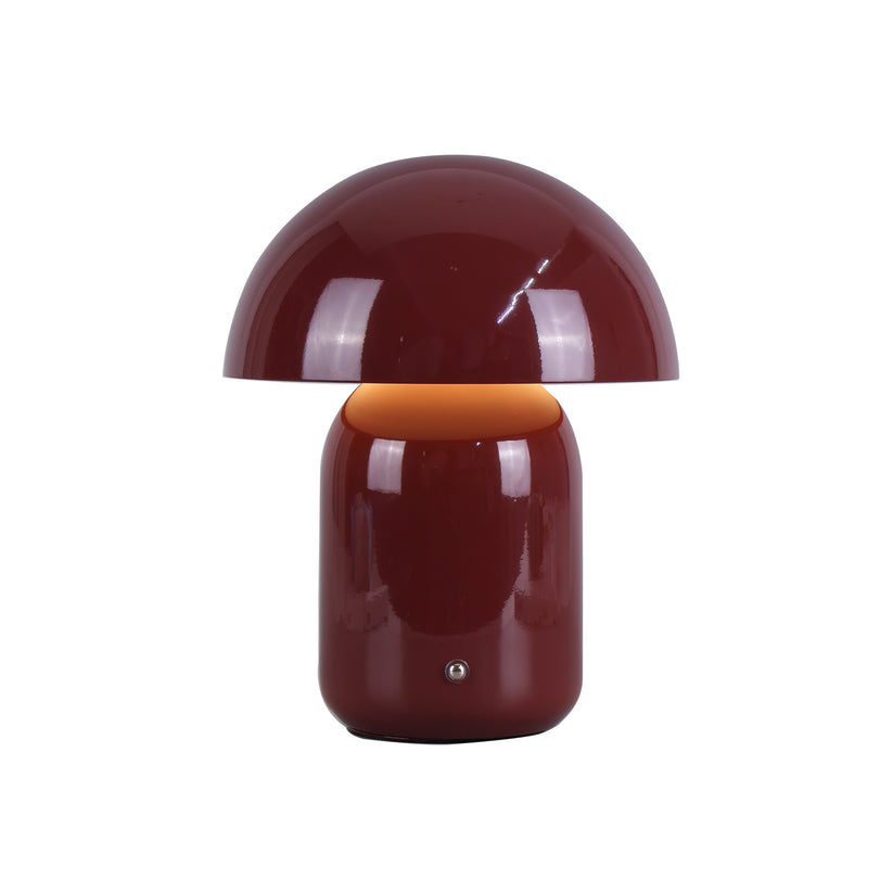 Mushroom LED Touch Table Lamp 2W 3CCT Brick Red