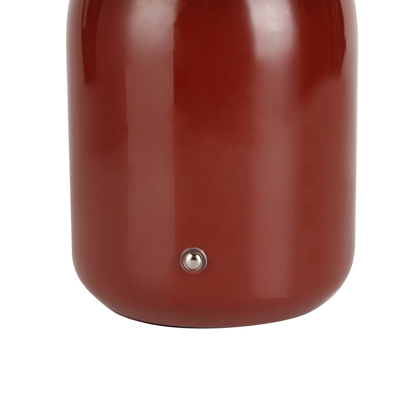 Mushroom LED Touch Table Lamp 2W 3CCT Brick Red