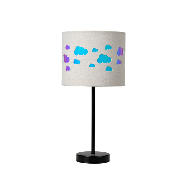 Kiki Rechargeable Cloud Pattern LED Table Lamp 3W Black & Linen