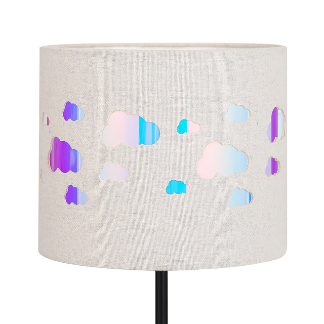 Kiki Rechargeable Cloud Pattern LED Table Lamp 3W Black & Linen