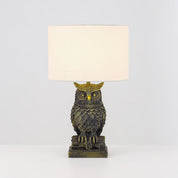 Owl Sculpture LED Table Lamp 2.5W 3000K Natural & Brushed Antique Brass
