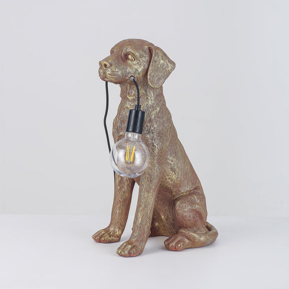 Golden Retriever LED Table Lamp 2.4W 3300K Brushed Gold